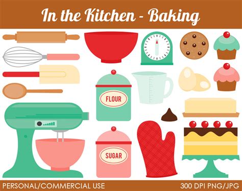 free vintage baking clip art.